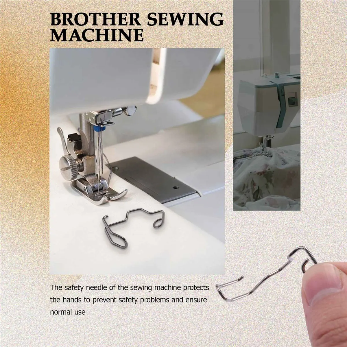 HITL 6 Pcs Sewing Machine Finger Guard, Safety Needle Finger Guard Can Prevent the User's Hand From Being Injured