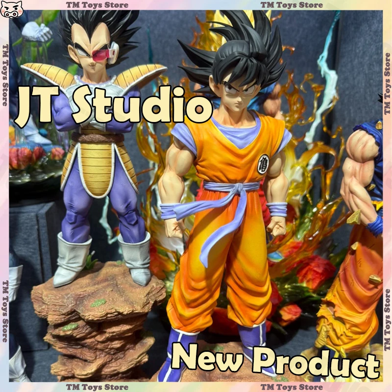 

New JT Studio Dragon Ball Son Goku Anime Figures Vegeta Fateful Duel PVC Statue Room Ornament Collection Model Custom Toys Gifts
