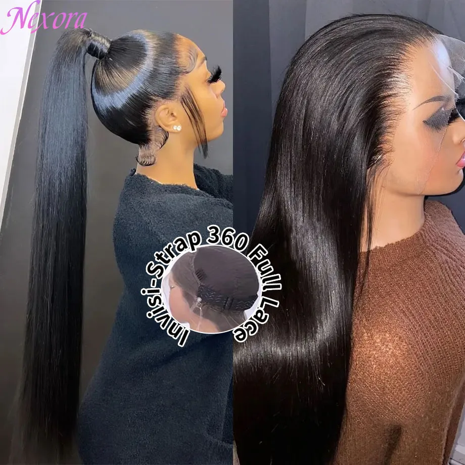 

Прямые человеческие волосы Парики 360 Человеческие волосы Полный парик шнурка Invisi Strap Черный парик 1b Бесклеевые парики Человеческие волосы Флэш-распродажа