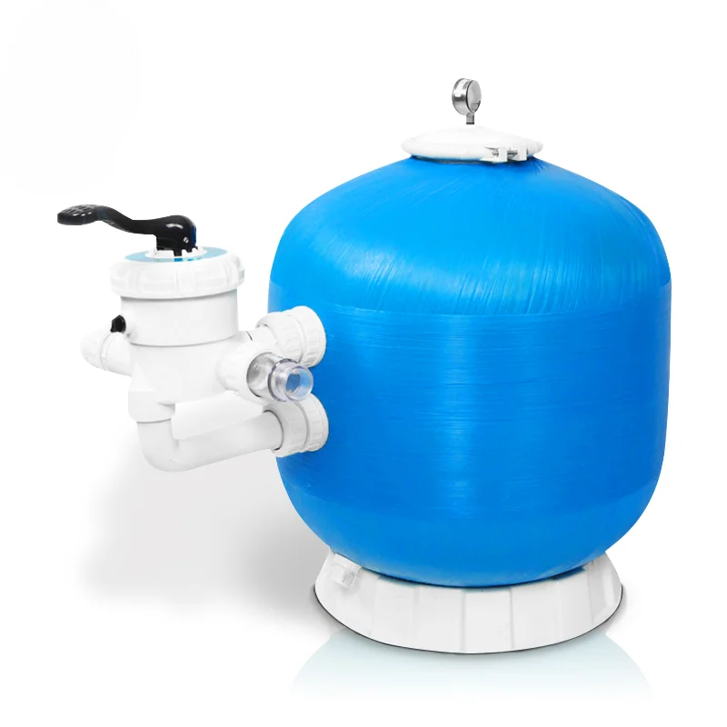 Multi port Valve Water Treatment Swimming Pool Equipment Fiberglass Side Mount Pool Sand Filter