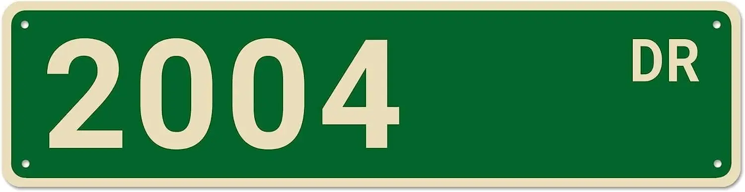 

2004 уличные знаки, 2004 Декор 2004 значок Рожденный в 2004 подарок на день рождения, настенный Декор для дома/спальни/мужской пещеры, качественные металлические знаки 16