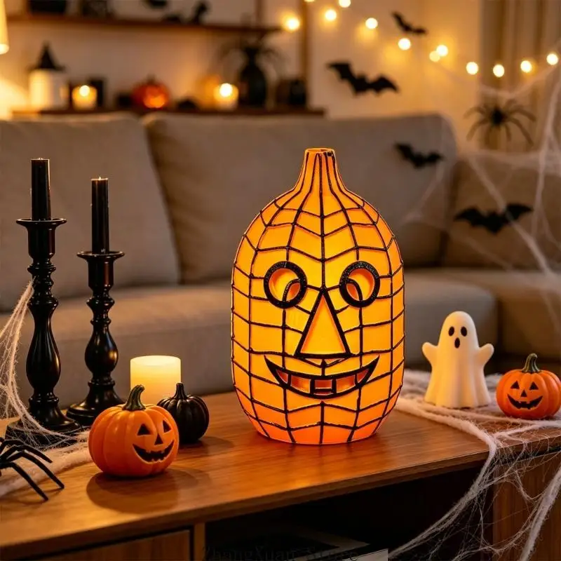 Halloween-Akzent-Kürbisstück aus Kunstharz für Schreibtisch und Party-Ausstellungsbereich, 3 x – Detail 9