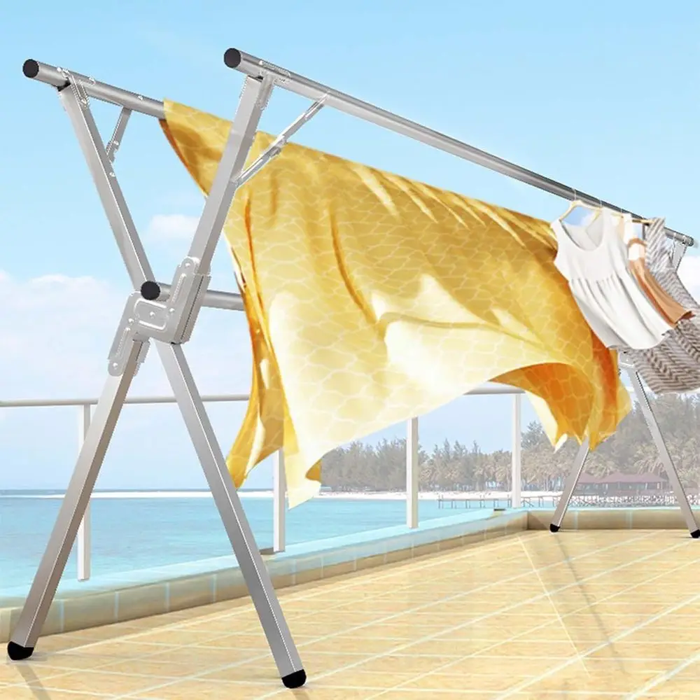 

Регулируемая сушилка для одежды из нержавеющей стали — прочная, складная, компактная для использования в помещении и на открытом воздухе (2 м)