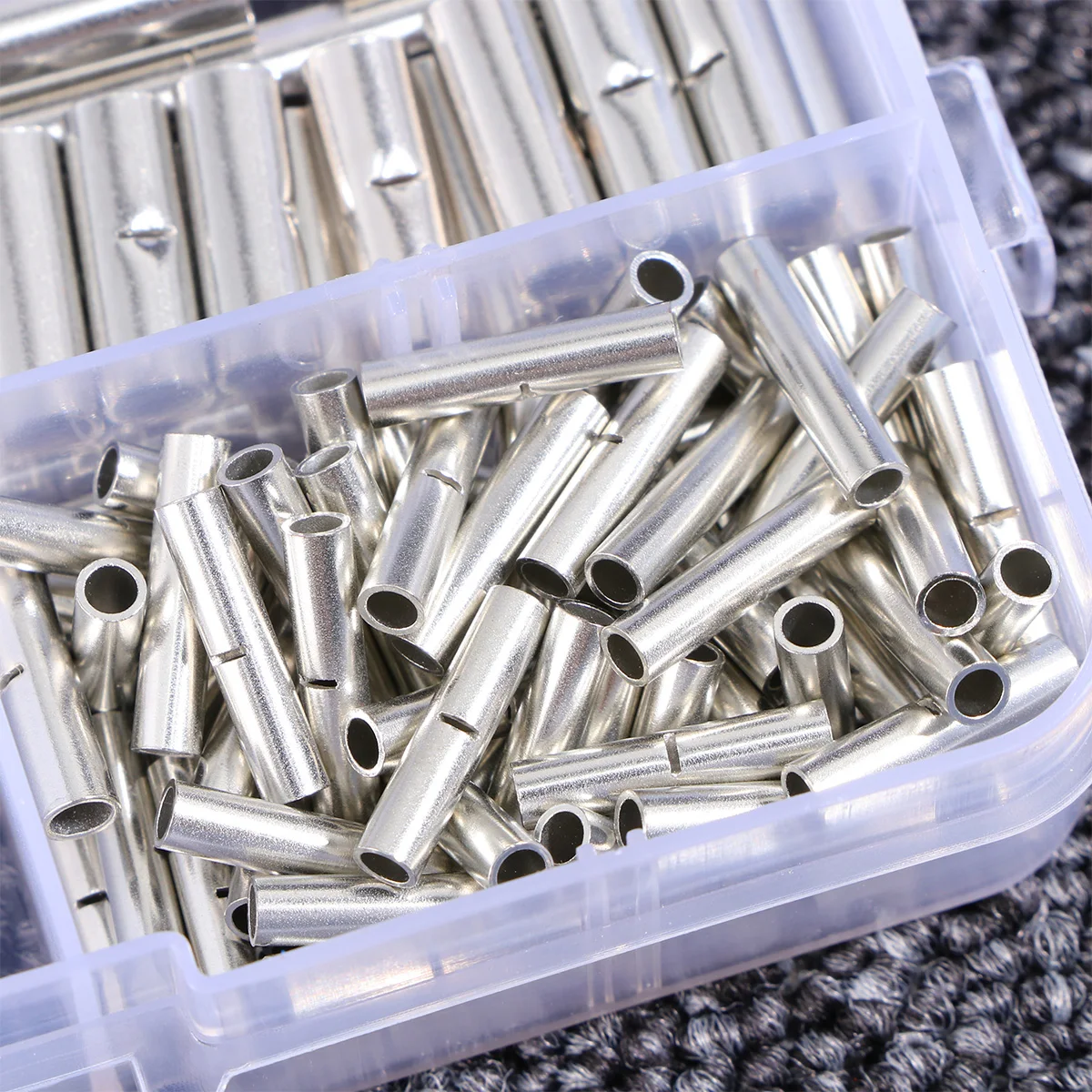 

200pcs Wire Connector Terminals Bare Tinned Crimp Stainless Steel Splice Connectors Electrical Boat Car Various Sizes Easy