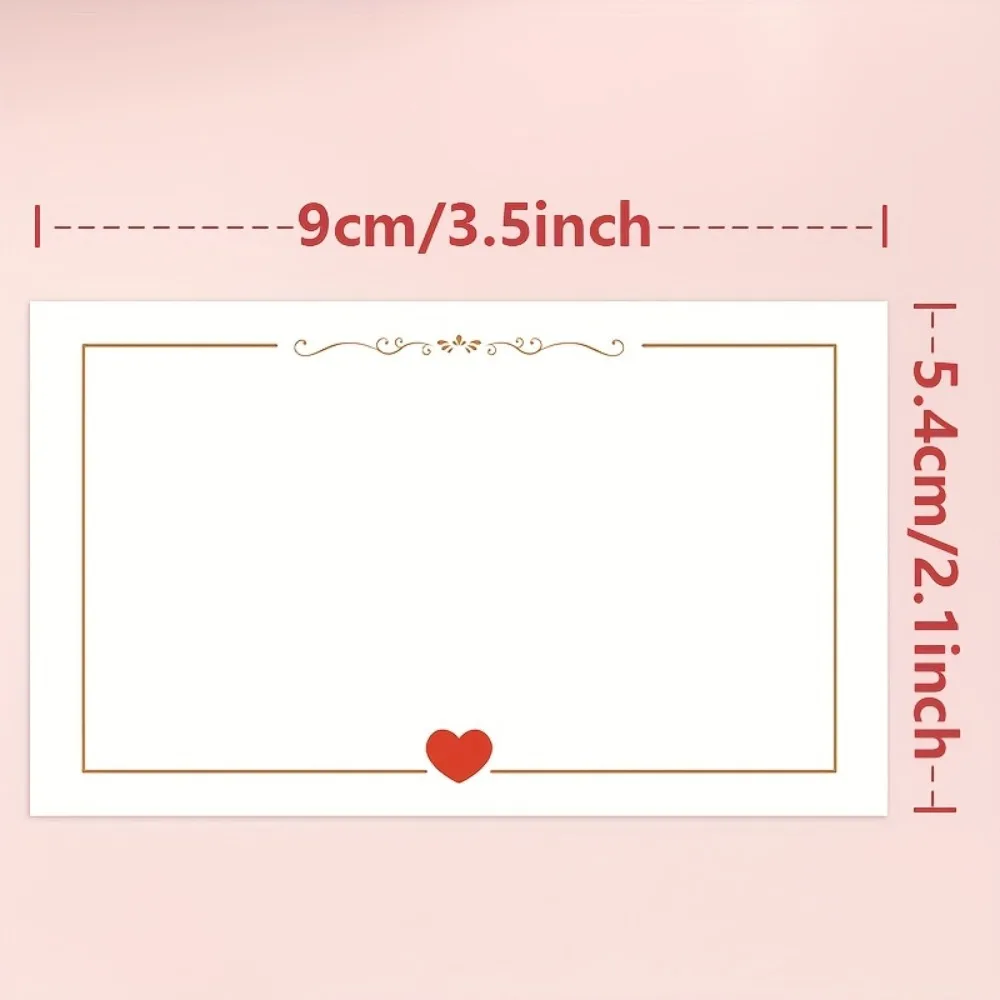 50/100 Stück einfache Blanko-Nachrichtenkarten, Taschenkarten, Visitenkarten, Blanko-Grußkarten, Kleinunternehmensbedarf, Geschenkanhänger – Detail 4