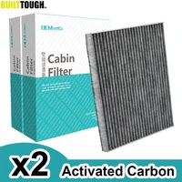 2x filtro de aire acondicionado de cabina de polen de coche de carbón activado para Hyundai Grand Santa Fe DM Sonata YF Kia K5 2012 2013 2014 2015