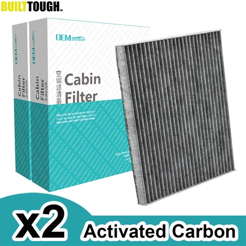 2x filtro de aire acondicionado de cabina de polen de coche de carbón activado para Hyundai Grand Santa Fe DM Sonata YF Kia K5 2012 2013 2014 2015