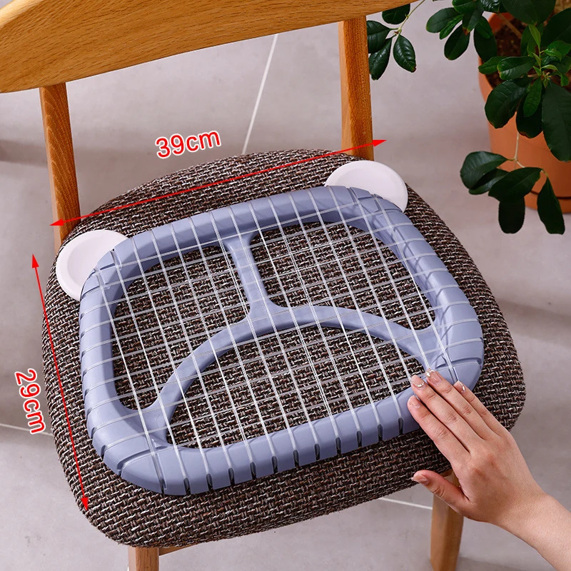 

1Pcs PVC Seat Cushion Cooling Mat Grid Thick Sitting Cushions Pads For Pressure Relief Back Pain Summer Ice Pad