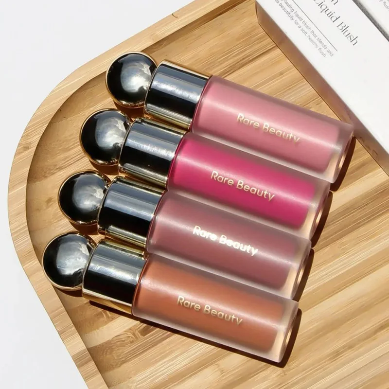 Rare Beauty Mild Touch Velvet Fluffy Silky Creamy-to-dust Cheek Tint Sheer And Slim Fit Mild Touch Fluid Blush Organic Glow