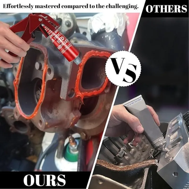Industrial Tube Squeezer Extrusion Tool for RTV Silicone Adhesive Sealant Dispenser Reduce Material Waste Hand Operated Tool