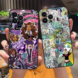 M-MonsterS Cartoon H-HighS Phone Case For Iphone 11 15 Pro Max 12 Mini 13 14 X Xr Xs 6 6s 8 7 Plus Silicone Soft Luxury Back Cov