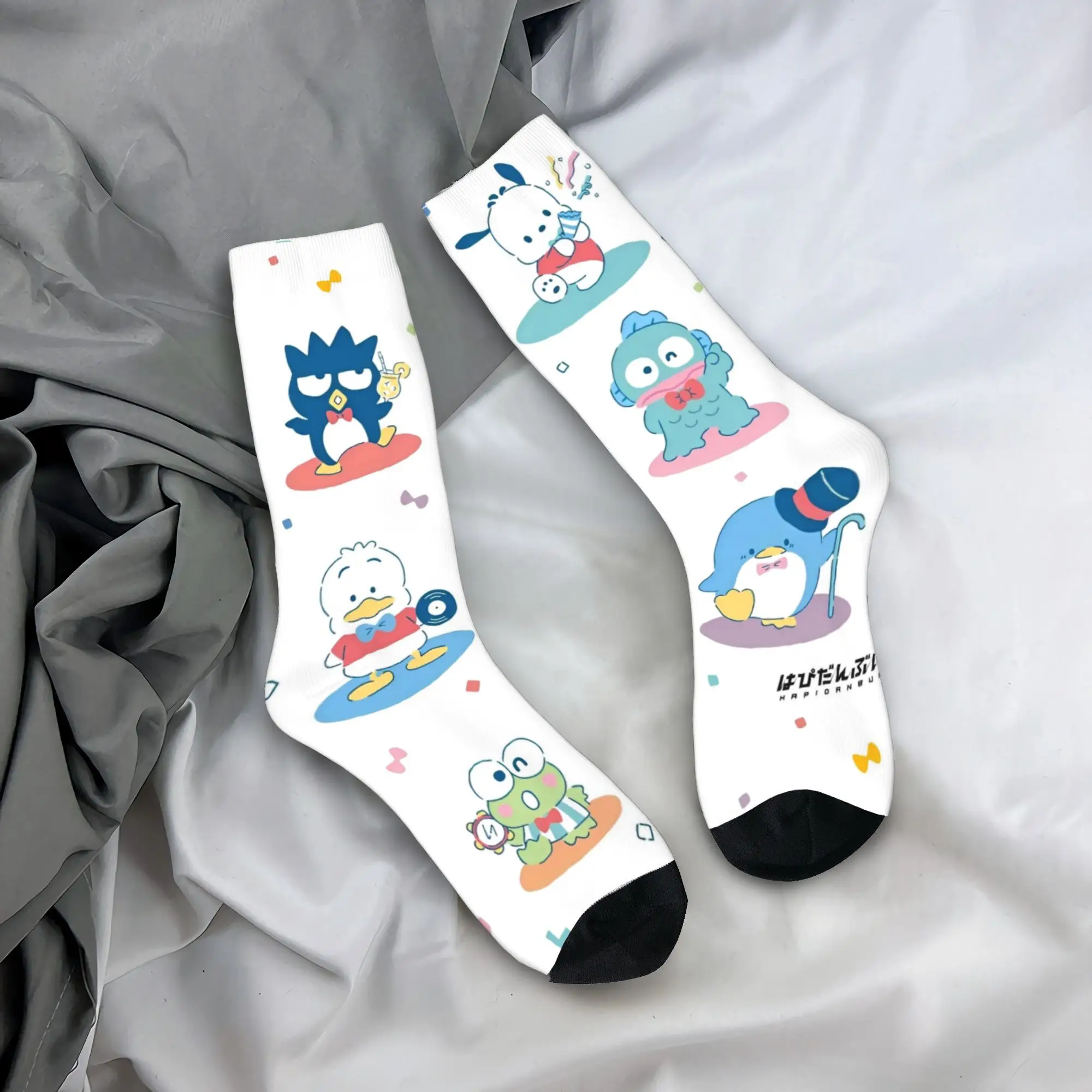 

Fashion Men's Socks Harajuku Hangyodon Cute Cartoon Sock Polyester Sport Women Sock Spring Summer Autumn Winter