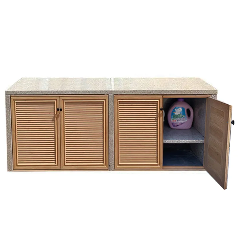 Outdoor marble sink Outdoor stone laundry sink Locker Kitchen workbench