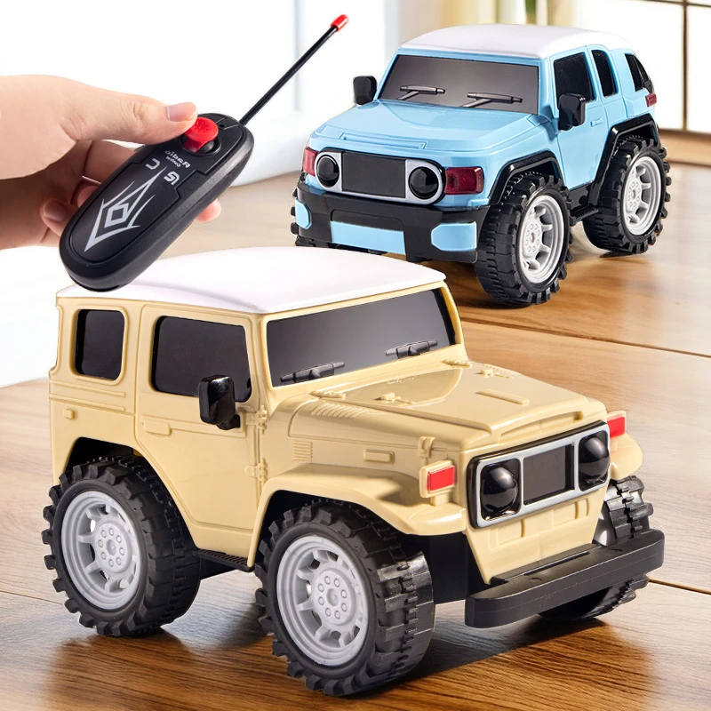 نموذج سيارة كروزر FJ دييكاست للأطفال ، مقياس ، مجموعة الطرق الوعرة ، سحب الصوت والضوء ، هدية لعبة للأولاد ، الأطفال
