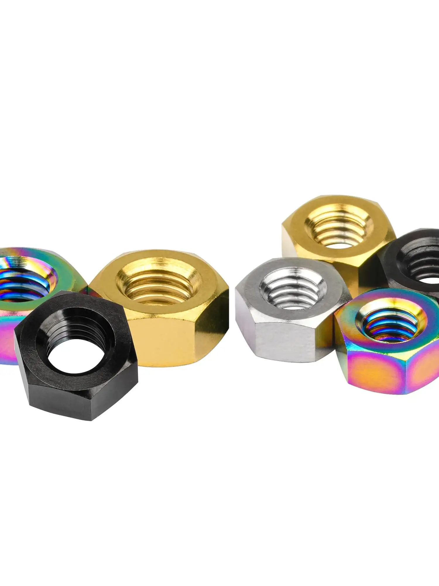 AliExpress Wanyifa  Titanium Nut  M4/M5/M6/M8 Hexagon Nuts for Bike Motorcycle Car Boat Bolt Alloy Fasteners