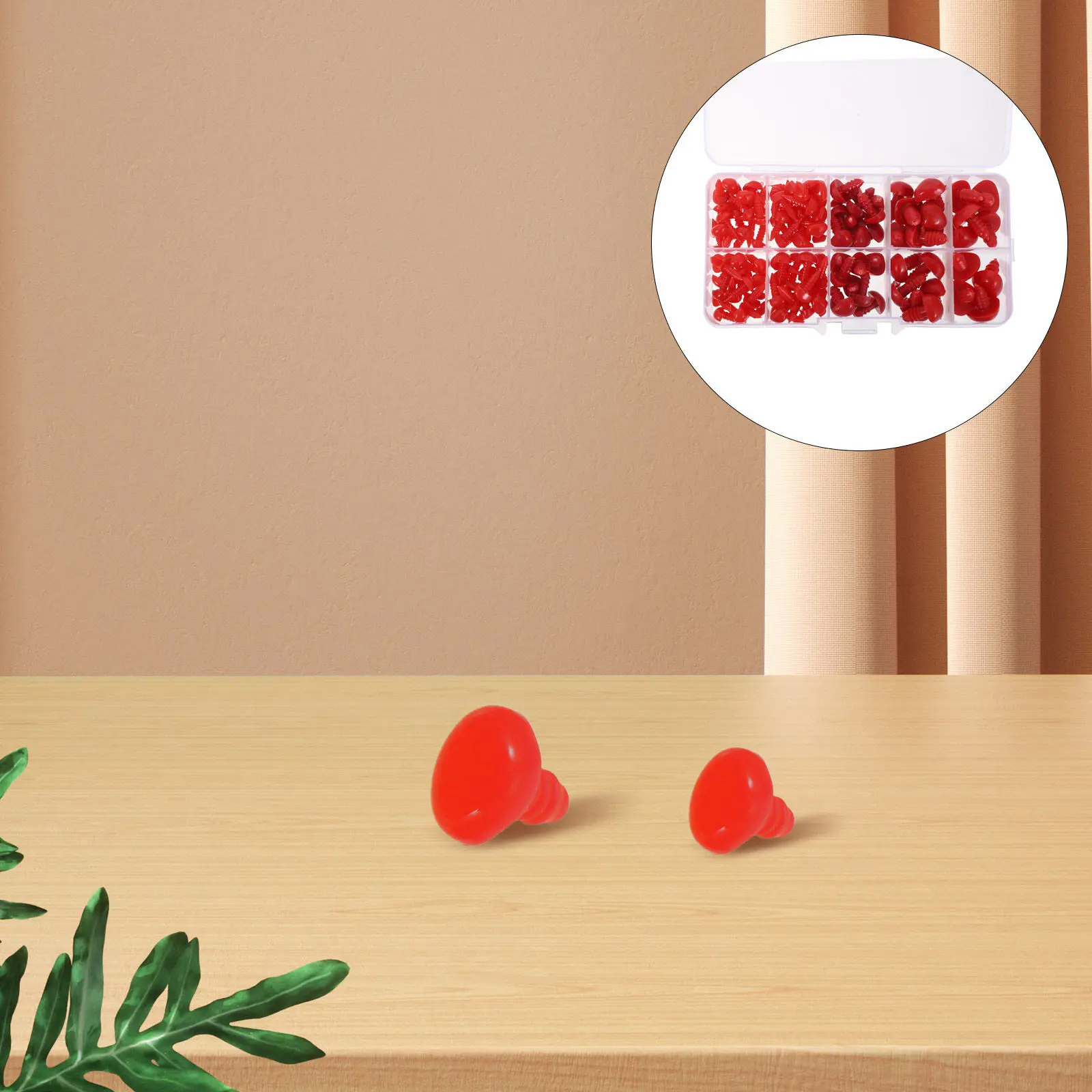 125Pcs Plastic Safety Craft Pieces for Crochet Animal Nose Replacement Bear Bunny Cat Dog Stuffed Animal Parts