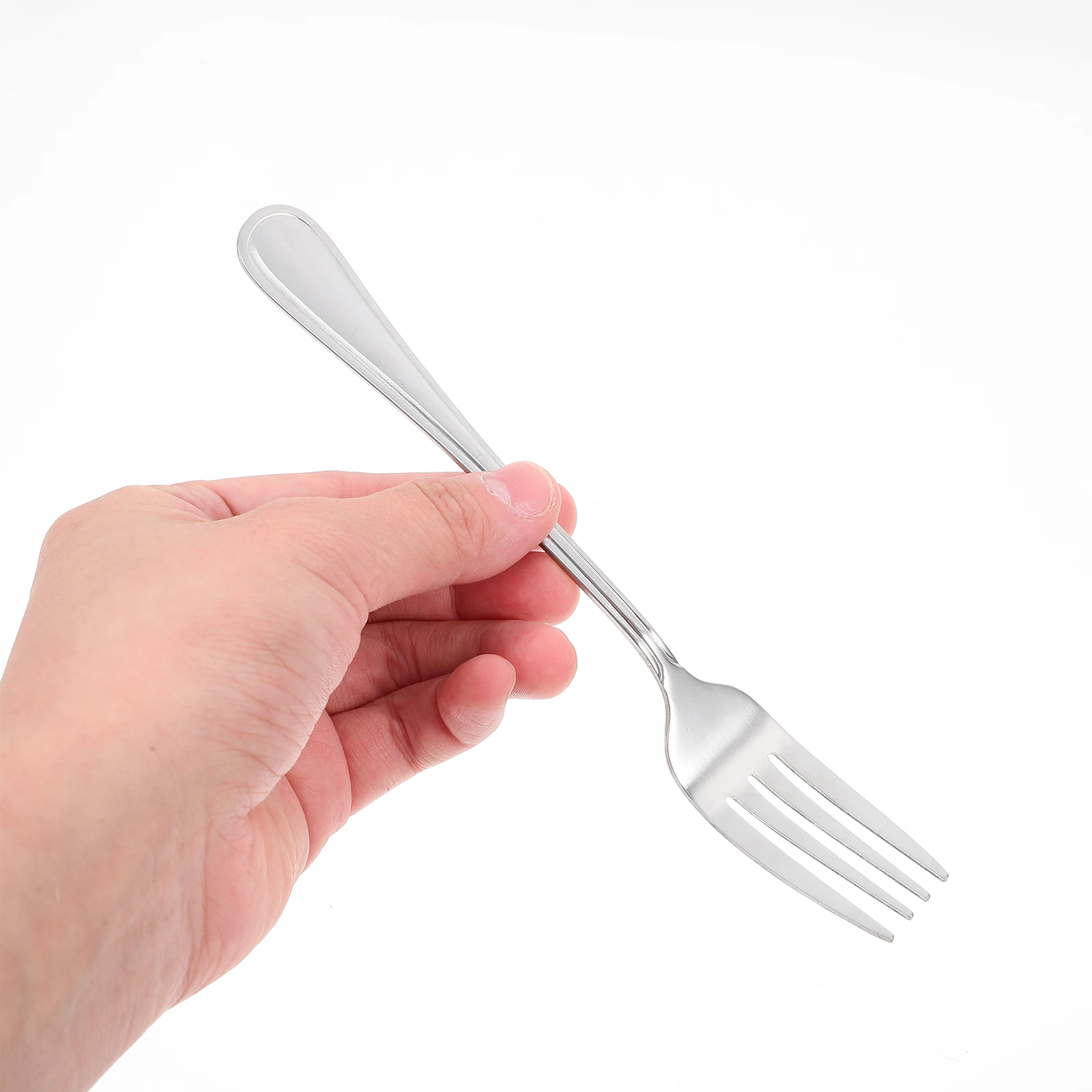 1 مجموعة أدوات المائدة الفولاذ المقاوم للصدأ مجموعة شوكة ملعقة سكين أواني الطعام المحمولة خفيفة الوزن غير قابلة للصدأ الفضيات للمنزل السفر التخييم #3