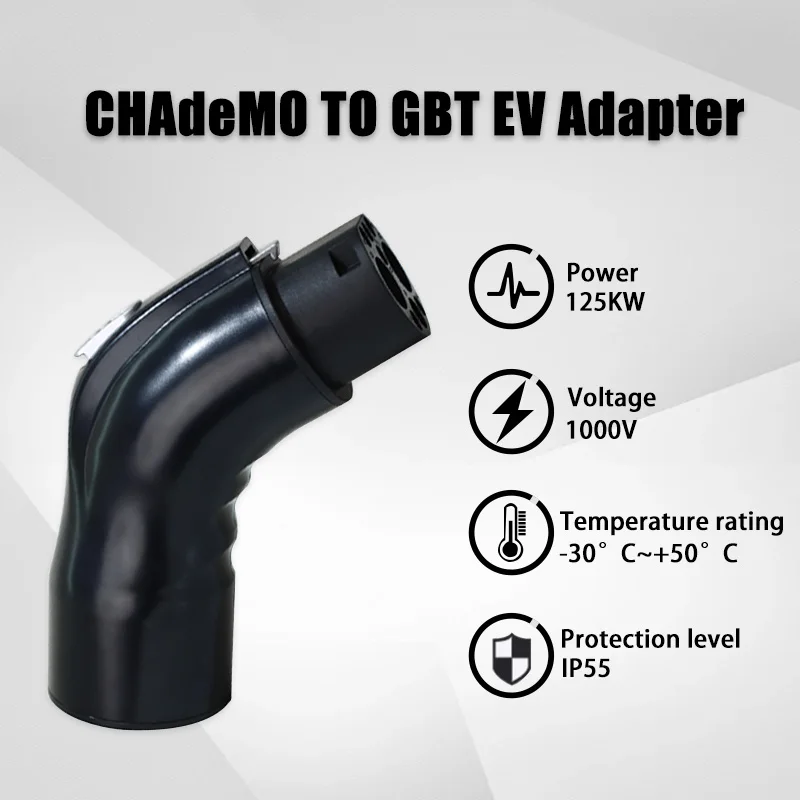 Electric Vehicle CHAdeMo to GBT EVSE 125A DC Adapter CHAdeMo EV Cable Plug to GB/T Socket Charger Connector for EV Car Charging