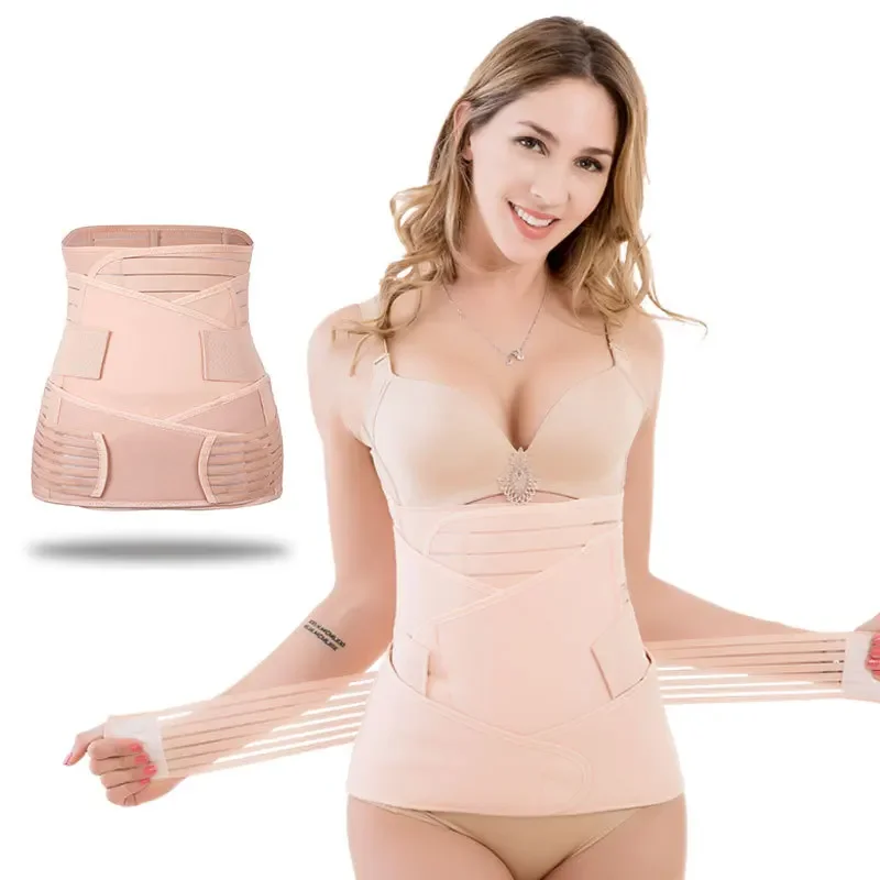 

3in1 Corset Postpartum Belly Band for Pregnant Women Tummy Belly Pelvis Belt Wrap Waist Trainer Recovery Body Shaper