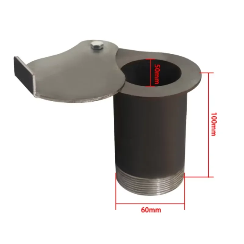 

1 шт. стальной дымоотводный клапан-демпфер 2 дюйма, резьбовой, каплевидной формы, для крышки гриля-коптильни, для аксессуаров DIY Ugly Drum Smoker
