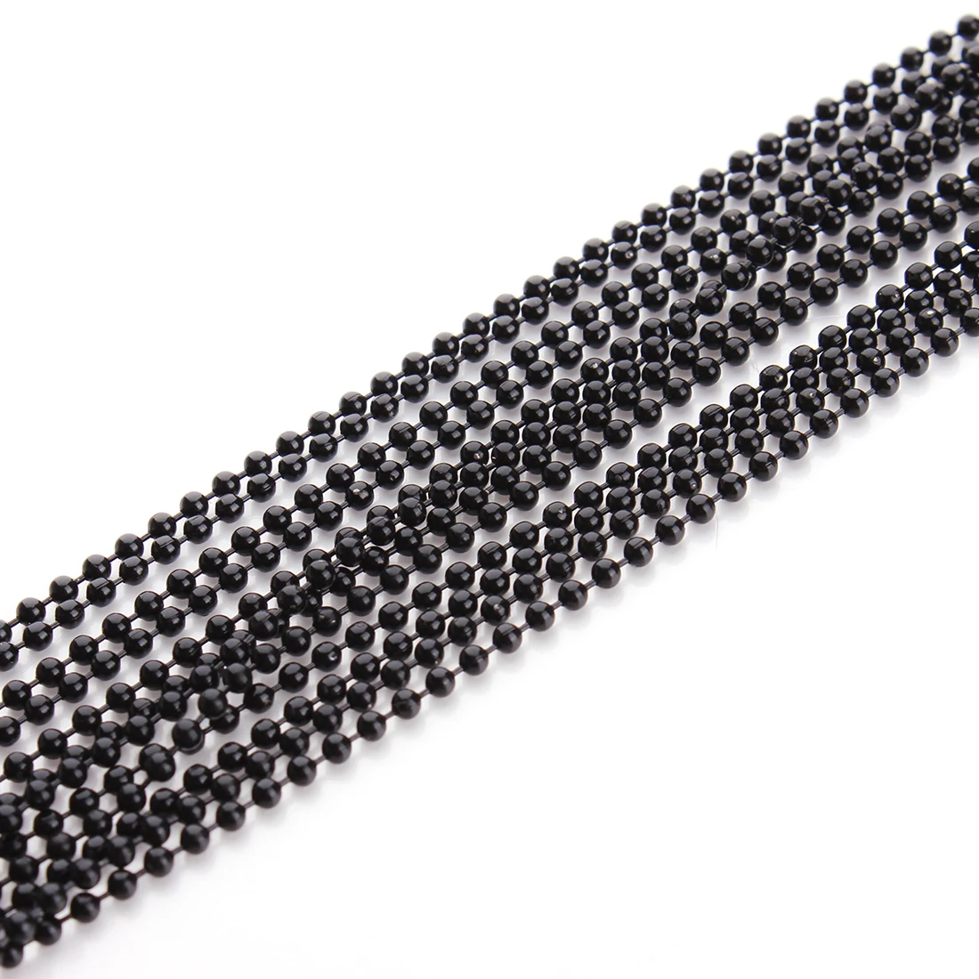 10meters/lot Black Color 1.2/1.5/2.0/2.4/3.2mm Bead Ball Chain Bulk Fitting for Necklaces & Bracelets Diy Jewellery Making
