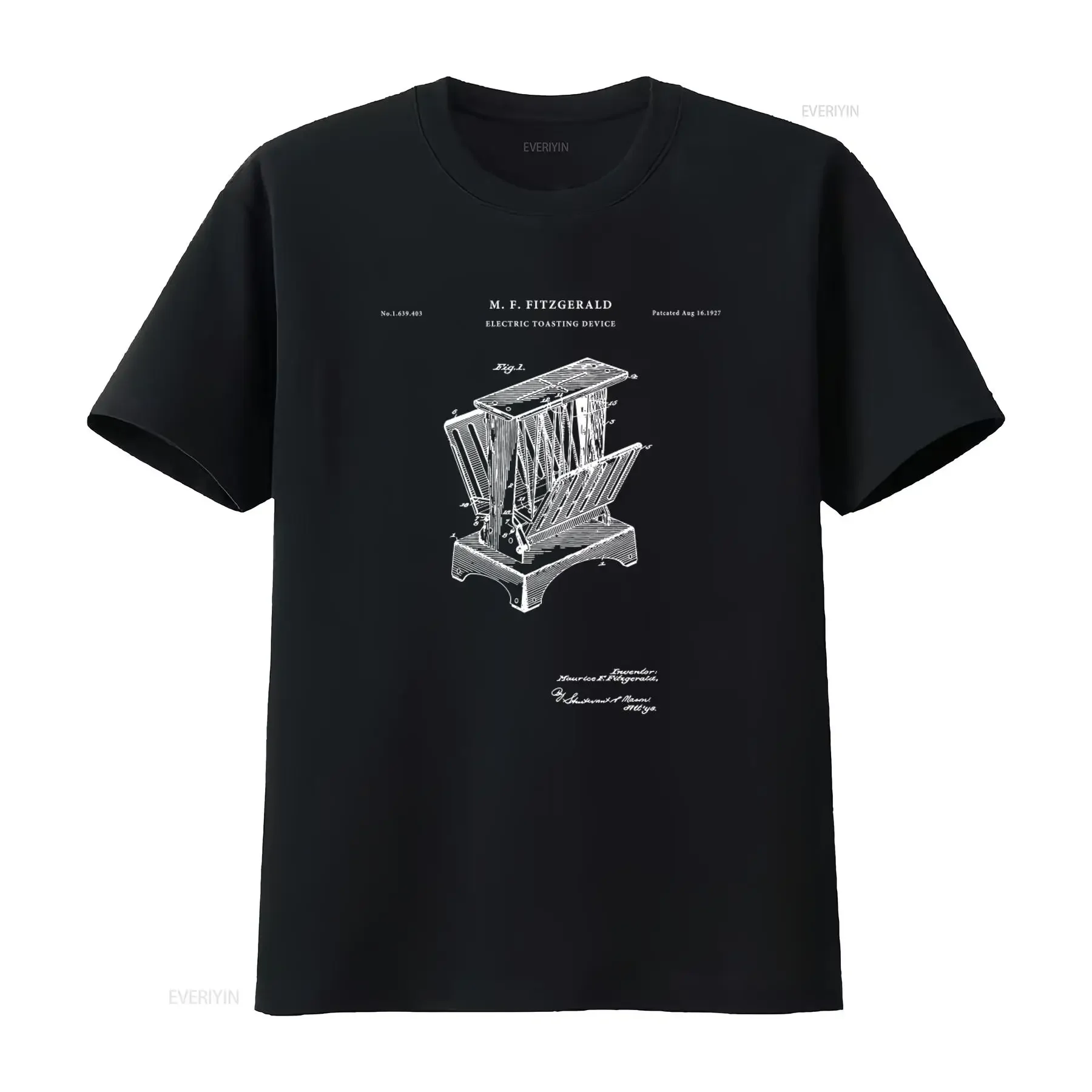 Vintage Sunbeam Radiant Control Toaster Patent Design T Shirt Retro Automatic Old Style Pt498 vintage Washed Breathable graphic