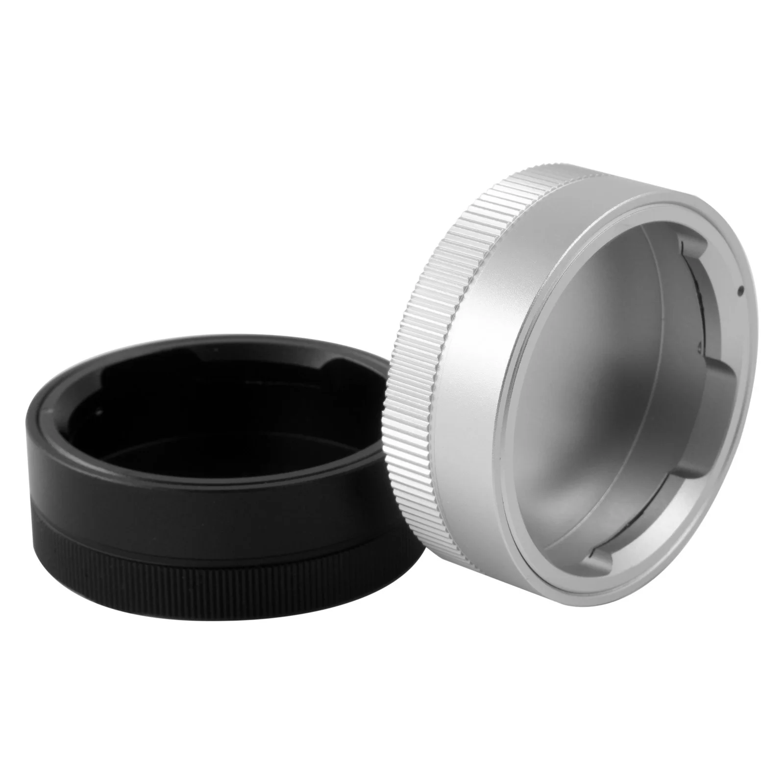غطاء عدسة خلفي معدني لكاميرا voigtlaاندر Zeiss Leica M Mount عدسة الكاميرا فضي أسود
