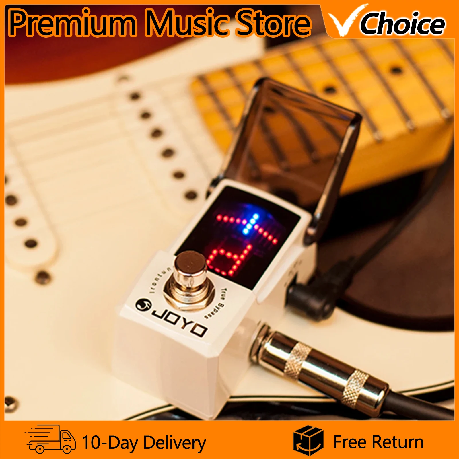 JOYO Guitar Tuner Pedal JF-326 IRONMAN Mini Tuner EffectStompbox High Sensitivity Precision True BypassGuitar Accessories