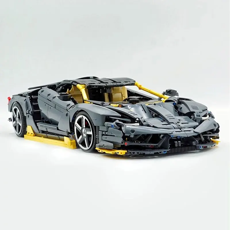 MOC-39933 Technical Black Centenario 1:8 Hypercar Model Assembled Building Blocks Bricks Children's Puzzle Toy Christmas Gift