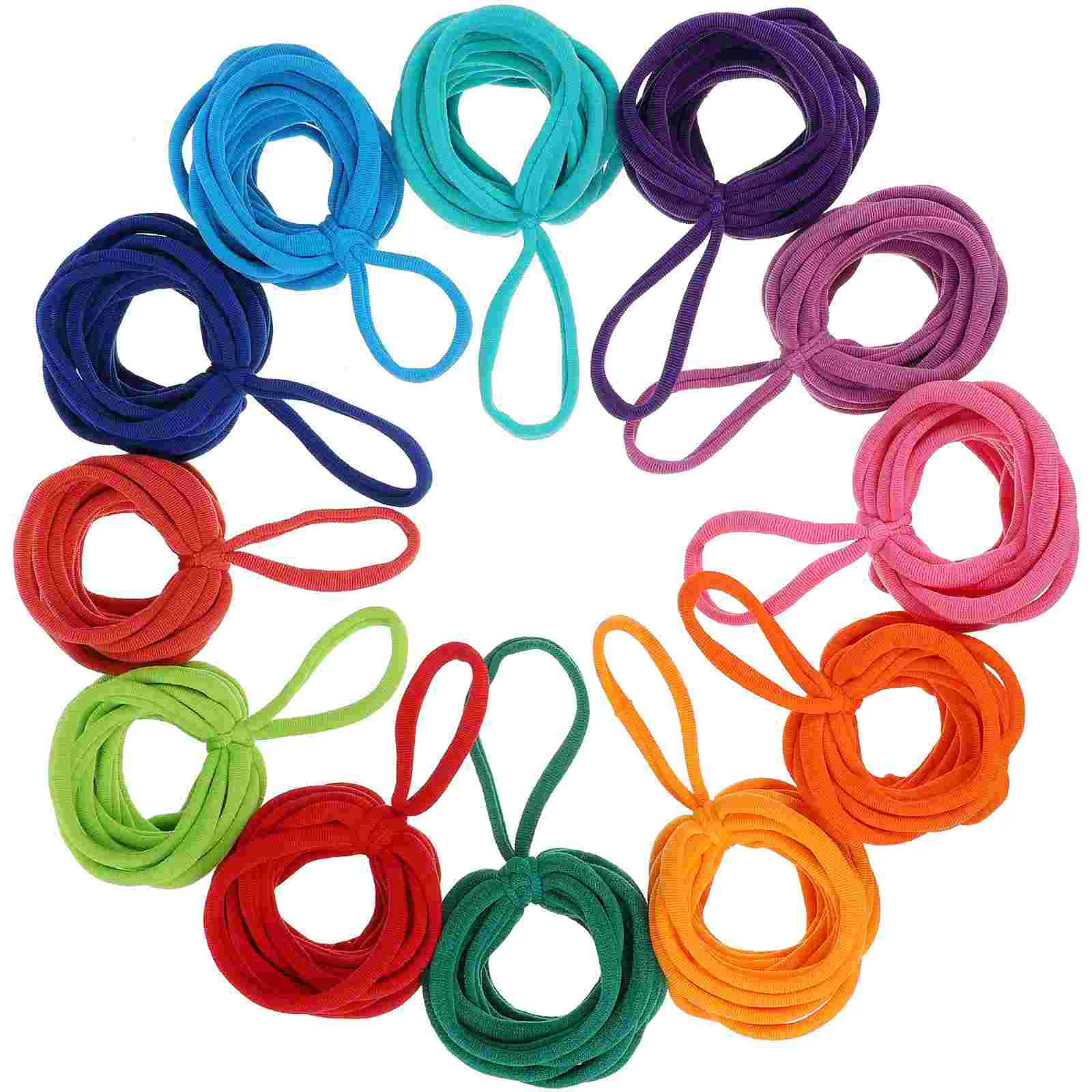 192 Pcs Elastic Braided Rope Kids Loom Kit Weaving Loops Potholder Refill for Adults Girls Crafts Refills Potholders Ribbon