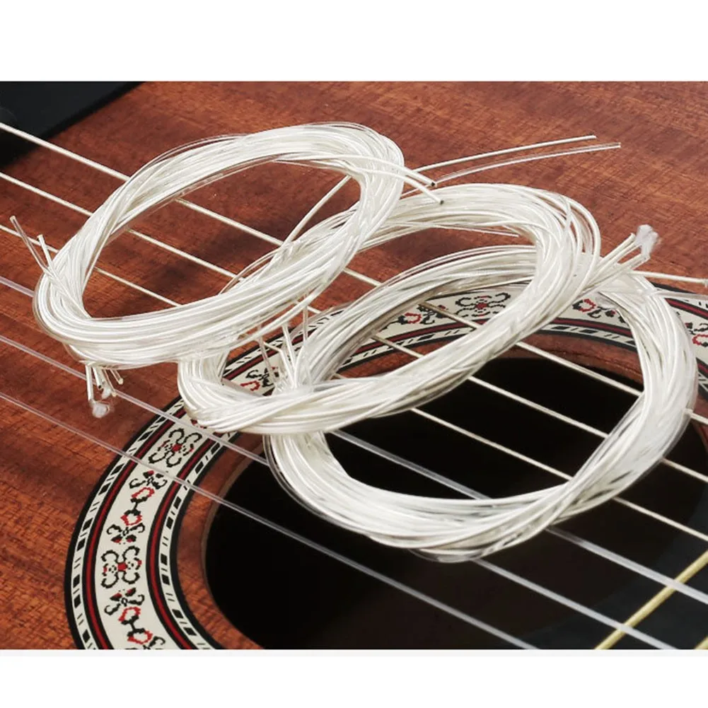 

6Pcs/Set Acoustic Guitar Strings Rainbow Colorful Guitar Strings E-A For Acoustic Folk Guitar Classic Guitar Multi Color Parts