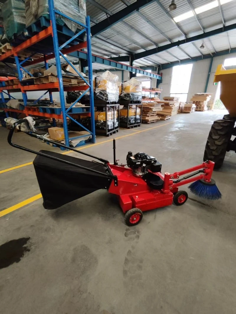 Powered Leaf Sweeper, Commercial Large Leaf Collector, Self-Propelled Lawn Sweeping Machine for Municipal & Landscaping