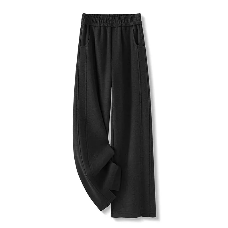 Outono inverno calças femininas novo casual de alta qualidade cintura alta adicionar veludo acolchoado calças de lã quente senhoras casuais calças femininas