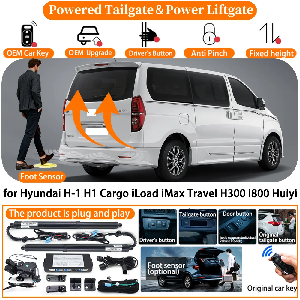 

Car Powered Tailgate system for Hyundai H-1 H1 Cargo iLoad iMax Travel H300 i800 Huiyi Automatic Electric Power Tailgate kit