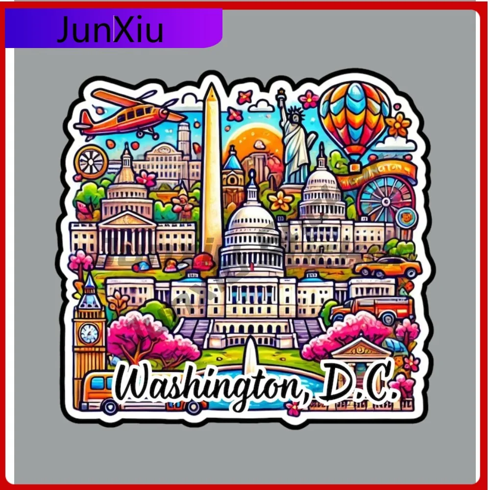 

Washington Dc Vacation Sticker Custom Decals For Suv Windows Windshield Luggage Cover Waterproof Uv Decals Bike X 500 Motorcycle