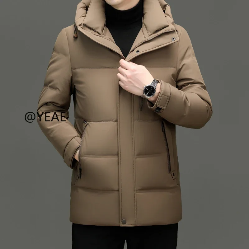 Designer Clothes Men Hooded Short Winter Men's Down Jacket Duck Down Male Padding Lightweight Padded Jackets Mens Coat