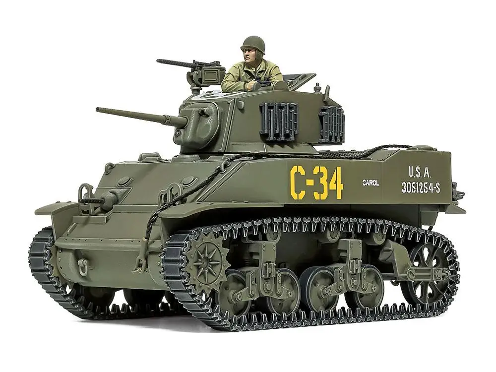 Tamiya TA32606 1/48 U.S. Light Tank M5A1 Stuart Assemble Model Kit