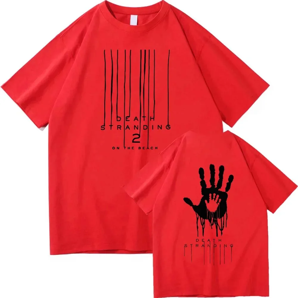 T-shirt DEATH STRANDING 2 on The Beach pour hommes et femmes, vêtements d'été à col rond et manches courtes, t-shirts à imprimé