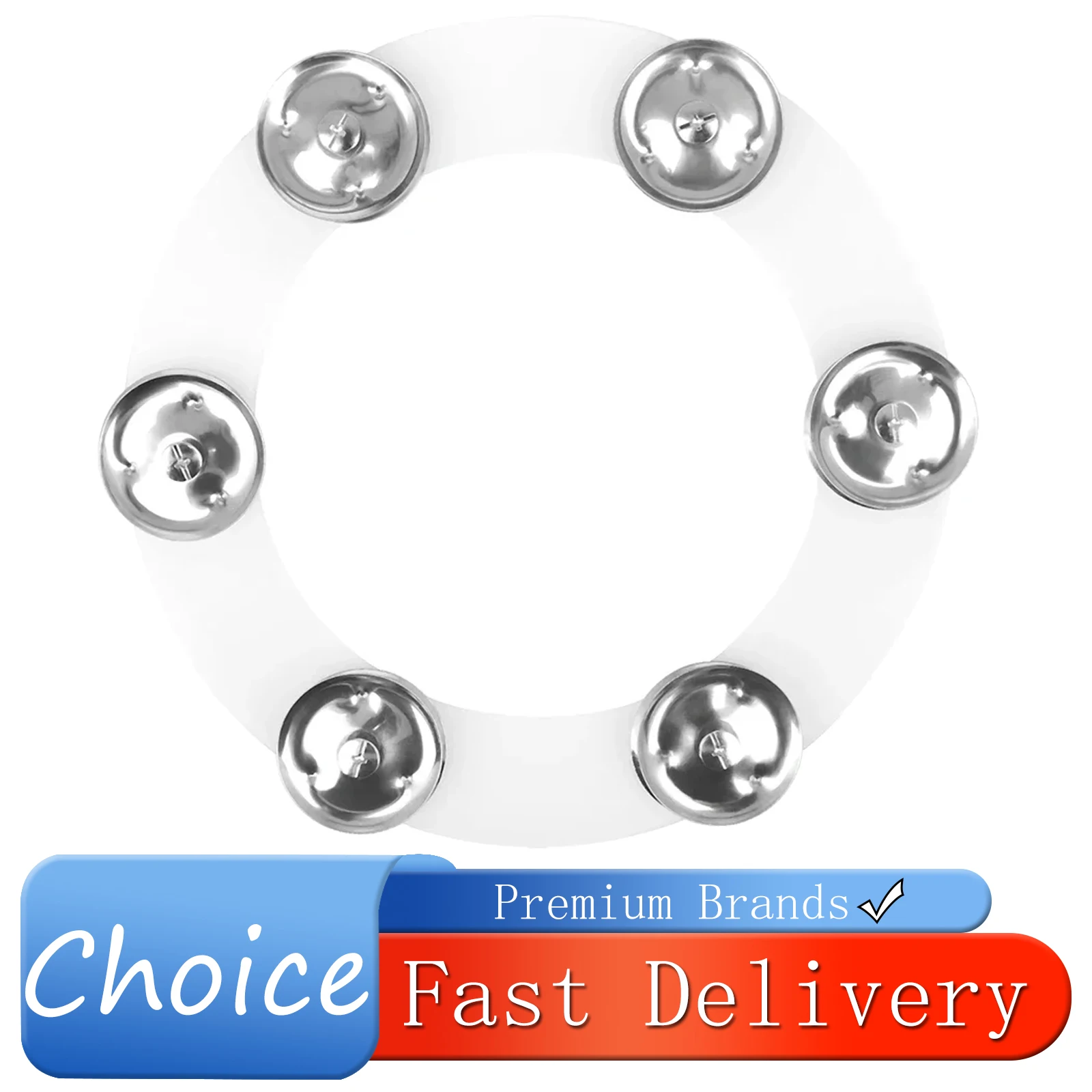 SLADE Drums Cymbal Ring Bell Cymbals Hi Hat Tambourine Drum Set Tambourine Stainless Steel Bells Percussion Instrument Parts
