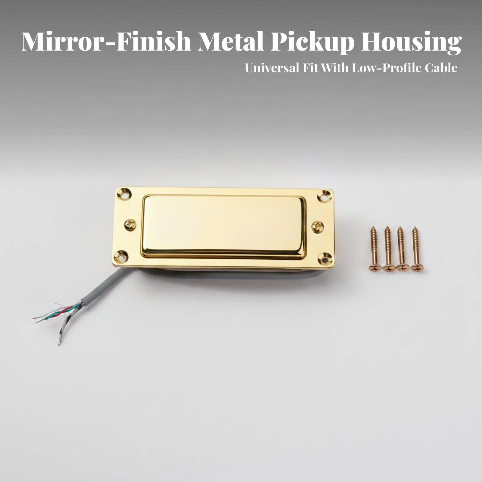 Drop-in Replacement Guitar Pickup | Compact Low-Profile metal housing Housing, Mini Guitar Pickup, for Instrument Customization
