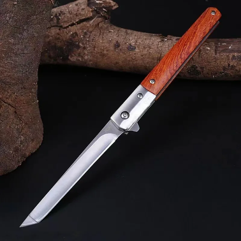 Outdoor Folding Knife Camping Survival Pen Knife Portable and Portable Multi functional Small Knife Home Fruit Knife Peeling Kni