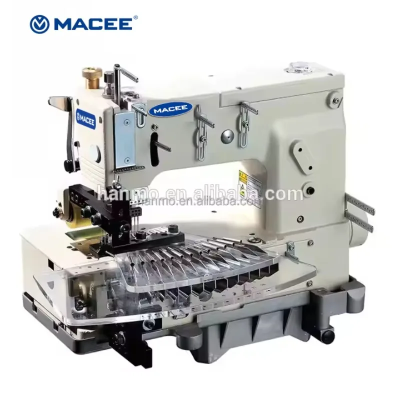 1412PTV 12-NEEDL FLAT-BED DOUBLE CHAIN STITCH SEWING MACHINE For TUCK FABRIC SEAMING