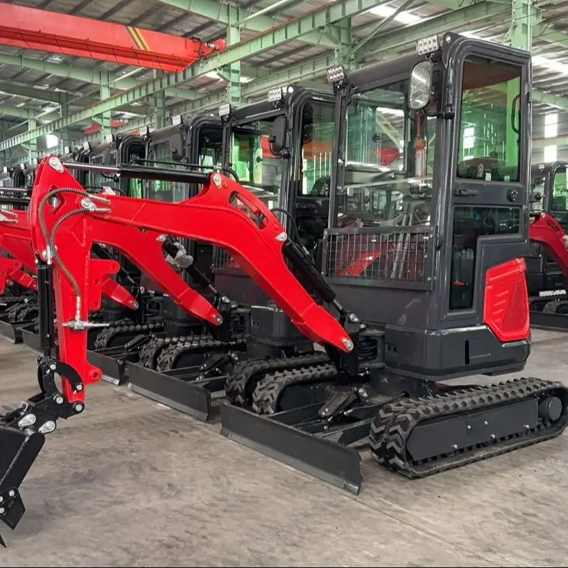 Mini-pelle compacte, pelle agricole à moteur japonais, mini-pelle multifonctionnelle, pelle de 1,8 tonnes, livraison gratuite