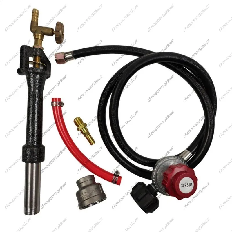Propane Torch Burner with Regulator Pressure Reducing Valve for Metal Melting Furnace Forge Smelting Tool Accessories