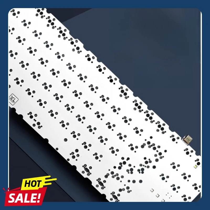 

Hiney H80 Hot Swap PCB Customized F1-8X Soldering Slotless RGB Bottom Light VIA Key Change Gaming Office Keyboard Accessories
