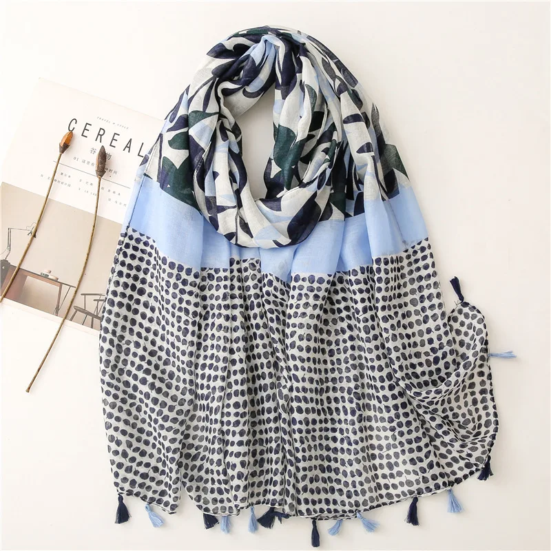 

2024 Роскошный ретро богемный женский вискозный шарф с цветочным принтом, дизайнерская шаль, хлопково-льняная шаль с кисточками, пашмина, мусульманский хиджаб, накидка