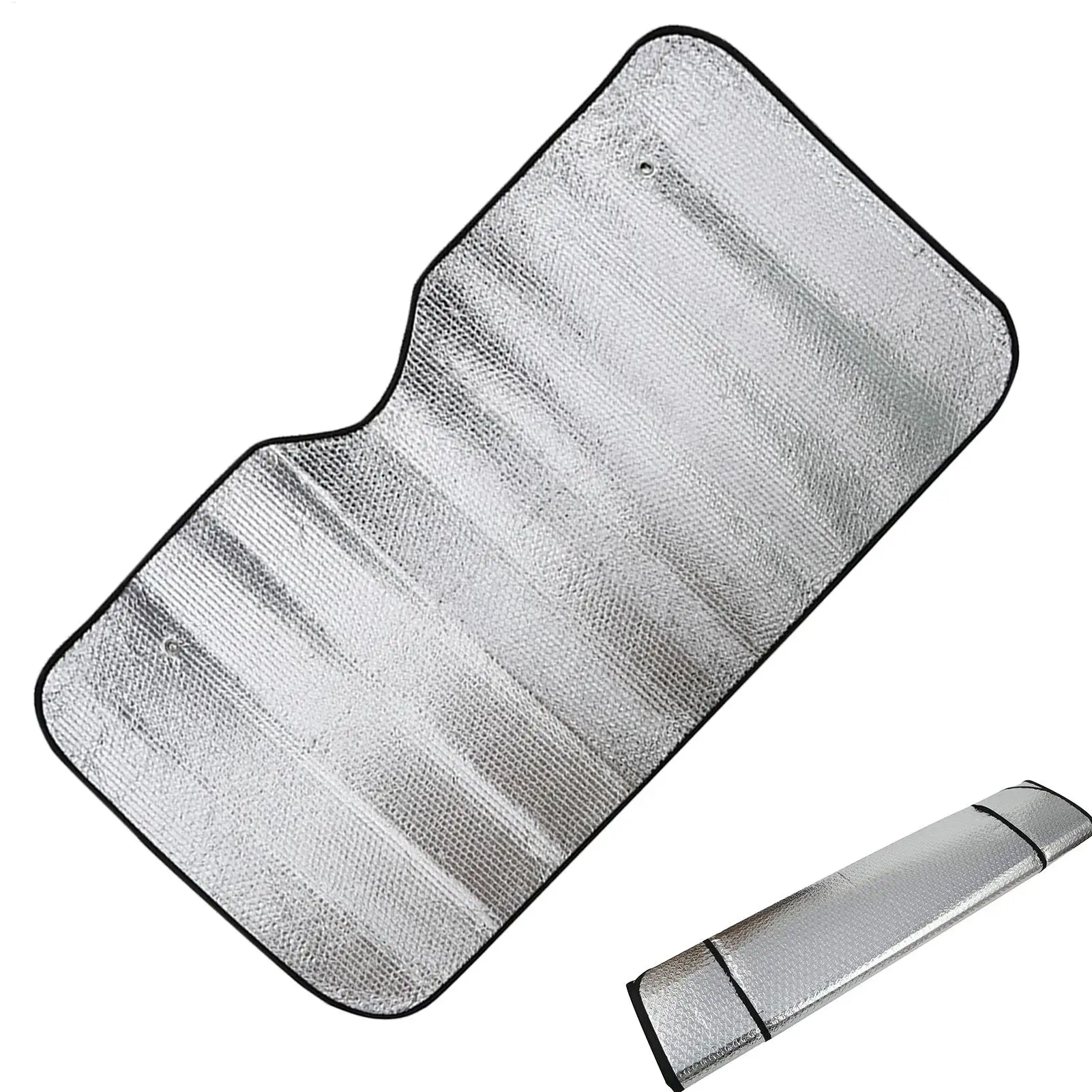 Windshield Sun Shade Heat Blocking Tight Fit Panel Windshield Cover Sun Shade for Parked Vehicles Roadside Drivers Owners