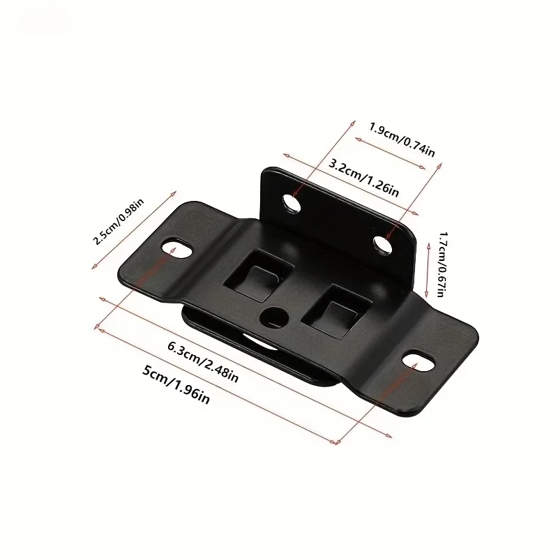 4PCS Metal Fixing Buckle Two in One Insert Furniture Laminate L Shaped 90 Degree Connector Bracket Hardware Easy Install Home