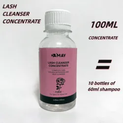 100ml Lash Shampoo Concentrate No Stimulation Lash Cleanser DIY Professional Eyelash Extension Bath Foam Makeup Remover