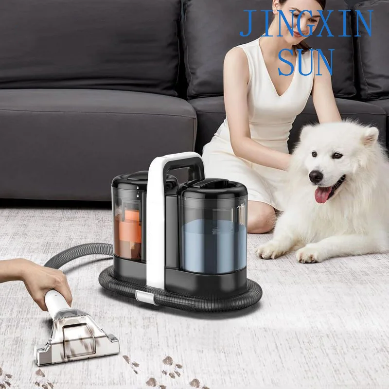 W07 Handheld Carpet Cleaner 600W Handheld 15Kpa Corded Spot Clean Machine Wet Fabric Sofa Cleaning Pet Portable Car